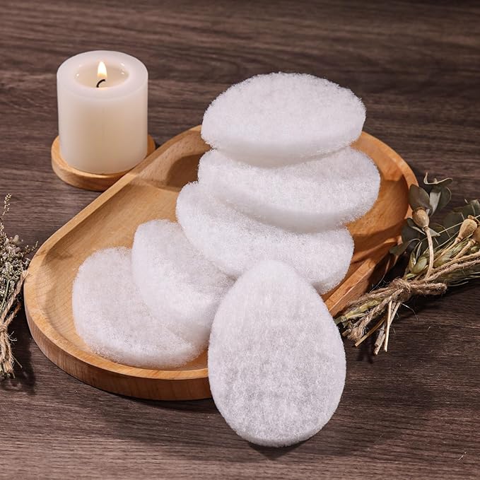 Yiclick 6 Packs Exfoliating Facial Sponge - Daily Cleansing Face Scrubber Exfoliator, Makeup Blackhead Remover Tools, Face Scrub Brush, Reusable Exfoliating Pads for Women