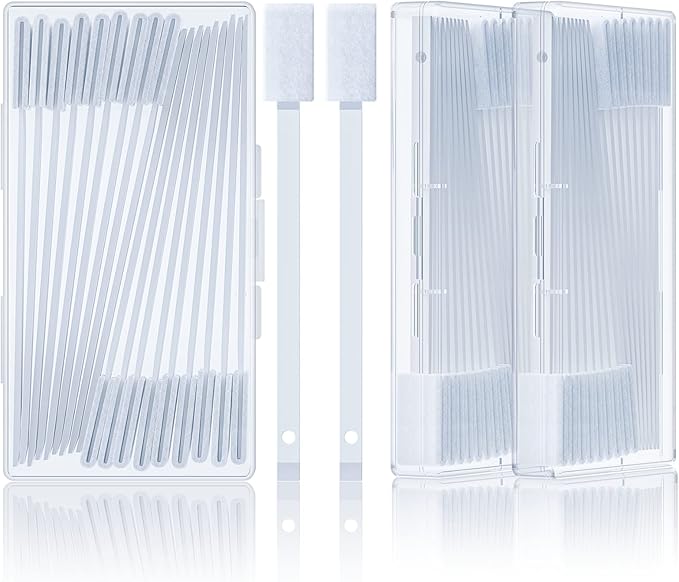 Lumkew 60Pcs Crevice Cleaning Tools, Disposable Toilet Brush for Narrow Gaps, Small Cleaning Brushes for Small Spaces for Bathroom, Kitchen, Household