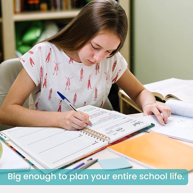 Academic Planner 2026-2027, Weekly and Monthly Calendar Book, July 2026 – June 2027, Hardcover Planner with Tabs, Perfect for Teachers, Students, Women & Men, A4 (8.5" x 11") - Wood