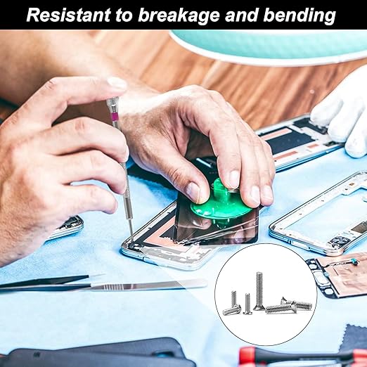 500-Pack M1.2/M1.4/M2 Self-Tapping Micro Screws - Universal Multi-Purpose Repair Kit for Eyewear, Watches, Laptops & Electronics