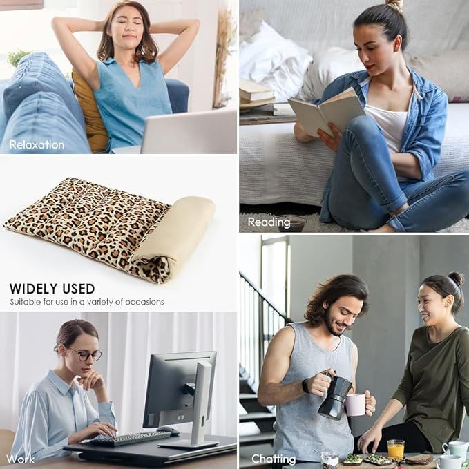 Microwave Heating Pad for Pain Relief, 8 x 16 Microwavable Moist Heat Pads for Neck, Shoulder, Back, Knee, Period Cramps, Rice Heat Pack Hot & Cold Compress Reusable & Portable