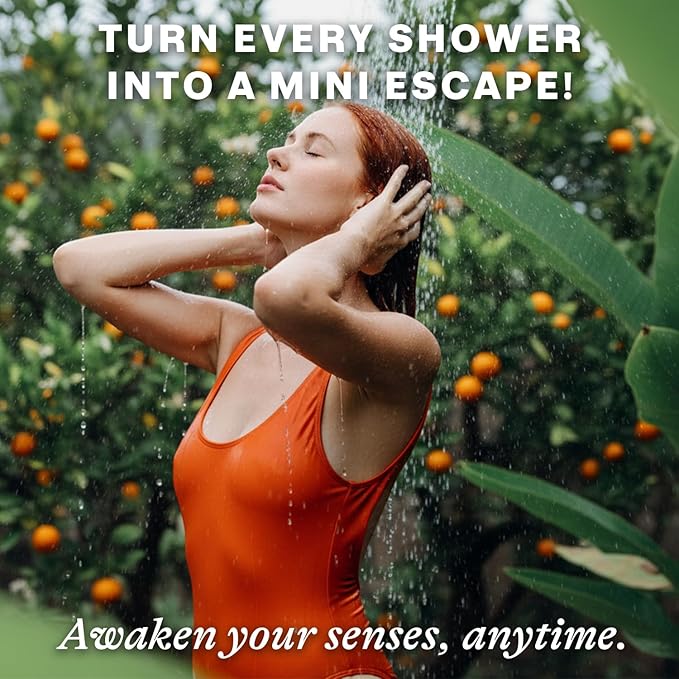 Shower Steamers Aromatherapy - USA Made with Natural Ingredients & Citrus Essential Oil, Long Lasting Shower Bombs for Energy Boost, Gift Set for Women & Men, Spa Gifts & Shower Accessories