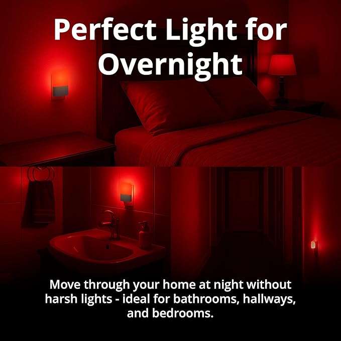 Revive - 670nm Red Night Light (2 Pack) by Gamma - Sleep Therapy - Melatonin Promoting Natural Sleep Aid