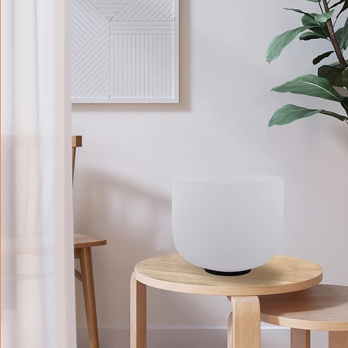 7inch 8inch 9inch Crystal singing bowls set sound bowl for healing Mindfulness, Meditation, Yoga, Spiritual and Body Healing Chakra Bowl (F note (Heart), 8 inch)