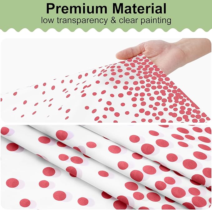 misaya 3 Packs Dot Disposable Table Cloth, 54 x 108 Inch Waterproof Plastic Tablecloth, Rectangle Pink Dots in White Table Covers for Mother's Day, Picnic, Birthday, Party
