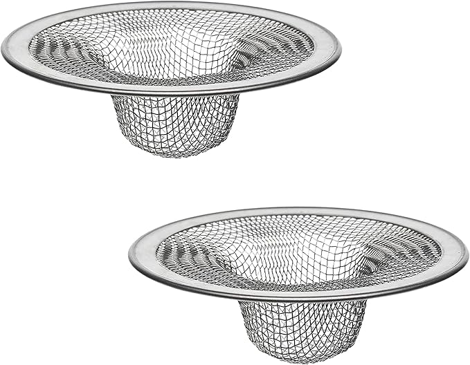 Danco Mesh Kitchen Sink Strainer 2-Pack, 4-1/2-Inch-2 Pack, Stainless Steel, 2 Count