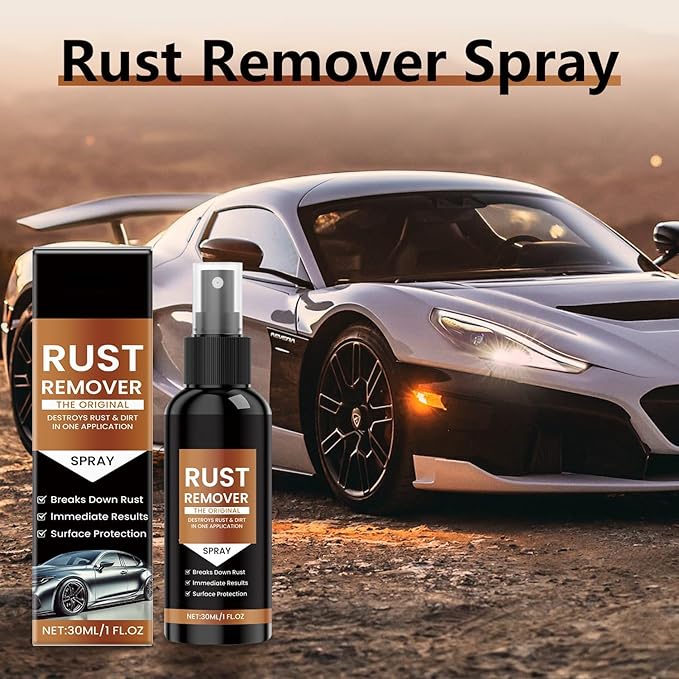 Rust Remover Spray for Metal, Multipurpose Rust Stain Remover, Fast-Acting Oxidation Remover, Heavy Duty Rust Dissolver for Metal