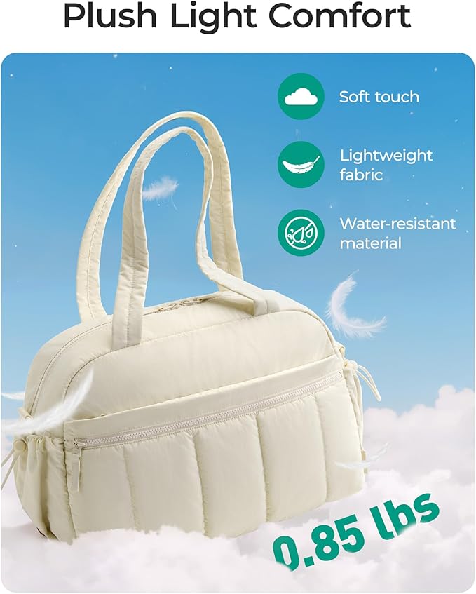 BAGSMART Gym Bag for Women, Travel Duffle Bag with Wet Pocket, Lightweight Carry-on Weekender Duffel, Water Resistant