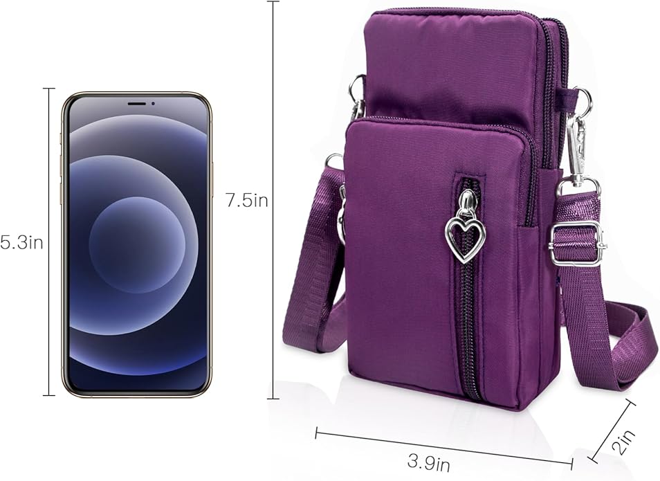 BIAOTIE Lightweight Small Crossbody bags Cell Phone Purses Travel Pouch Shoulder Bag for Women