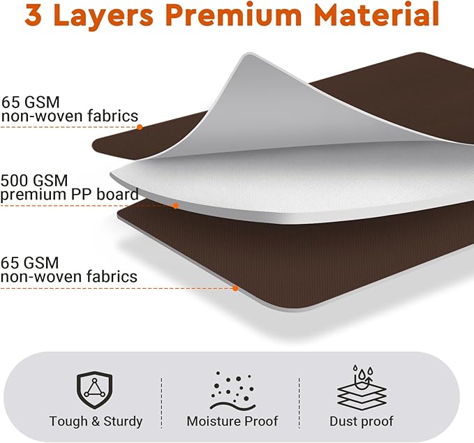 4 Pack Bed Sheet Closet Organizers and Storage,Sturdy Foldable Storage Containers with Window and Label,Storage and Organization for Bedding Sheets,Duvet Covers,Blankets (Brown)