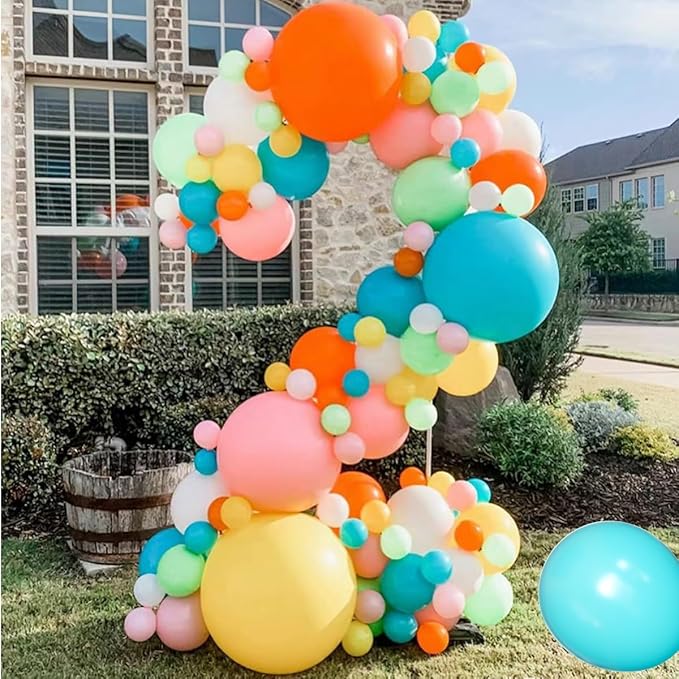 MEBAY Red Purple Teal Balloon Garland kit, 156 Pcs Metallic Purple Pastel Pink and Confetti Purple Balloons Arch for Teenage Girl Birthday Gymnastics Music Fans Theme Party Decoration