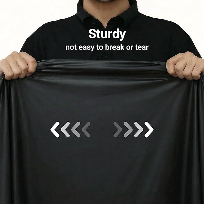 Auros Premium Plastic Tablecloths 10 Pack, 54 x 108 Inch Rectangle Disposable Table Covers for 8FT Tables, Thick & Durable, Waterproof & Spill-Proof, Easy Cleanup for Parties, Wedding, Onyx Black
