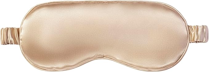 slip Pure Silk Sleep Mask - Caramel | 100% Mulberry Silk, Ultra Soft & Comfortable | Blocks Light for Restful Sleep, Adjustable Strap for Perfect Fit | Gentle on Skin & Hair, Ideal for Travel & Home