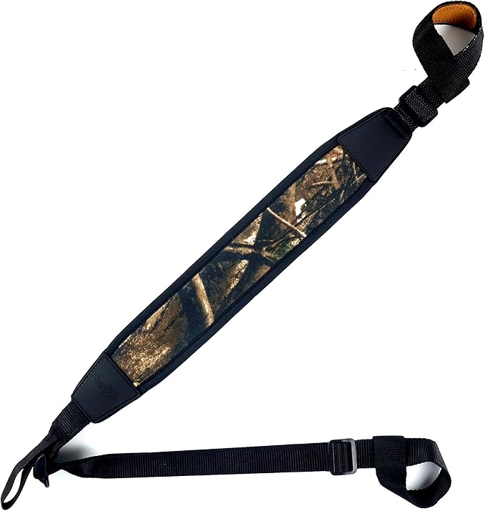 HUNTPAL No Drill Stalker Sling No Swivel Two Point Shotgun Sling, Universal Neoprene Padded Hunting Rifle Sling Shoulder Strap, Fit for 12 20 Gauge Shotguns