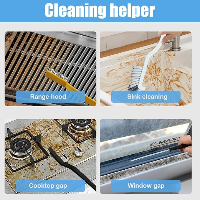 11PCS Car Cleaning Brush Set, Hard Bristle Tire Crevice Wash Brushes, Short-Handle Auto Wheel Rim Detailing Brush, Universal Car Cleaner Supplies Accessories for Interior & Exterior (Style B)
