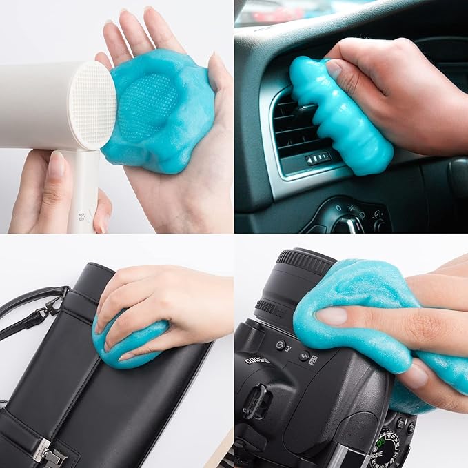 CLICK CLEAN Keyboard Cleaning Gel, 7oz Universal Cleaning Gel for Keyboards, Electronics Dust Cleaner for Car, Laptop, Air Vents