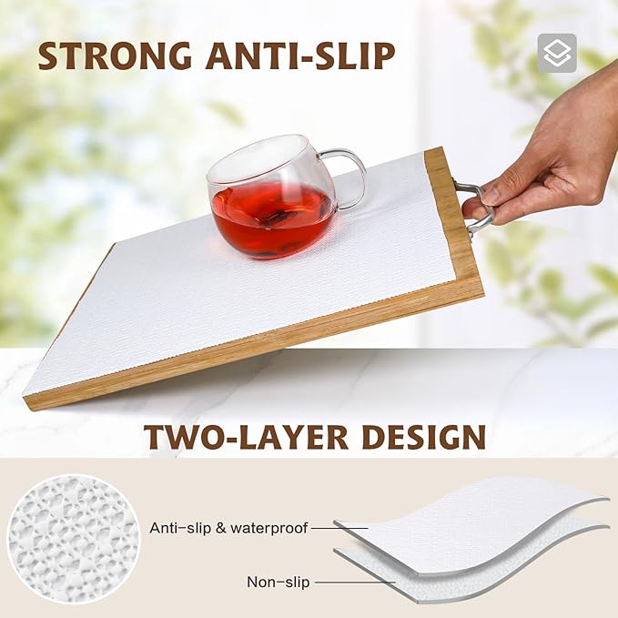 Shelf Liners for Kitchen Cabinets 23.6in x 39.37FT, Non-Adhesive Drawer Liner, Pure White Thickened Shelf Liner, Non-Slip, Easy to Clean for Toolbox, Refrigerator with Knife and Tape Measure