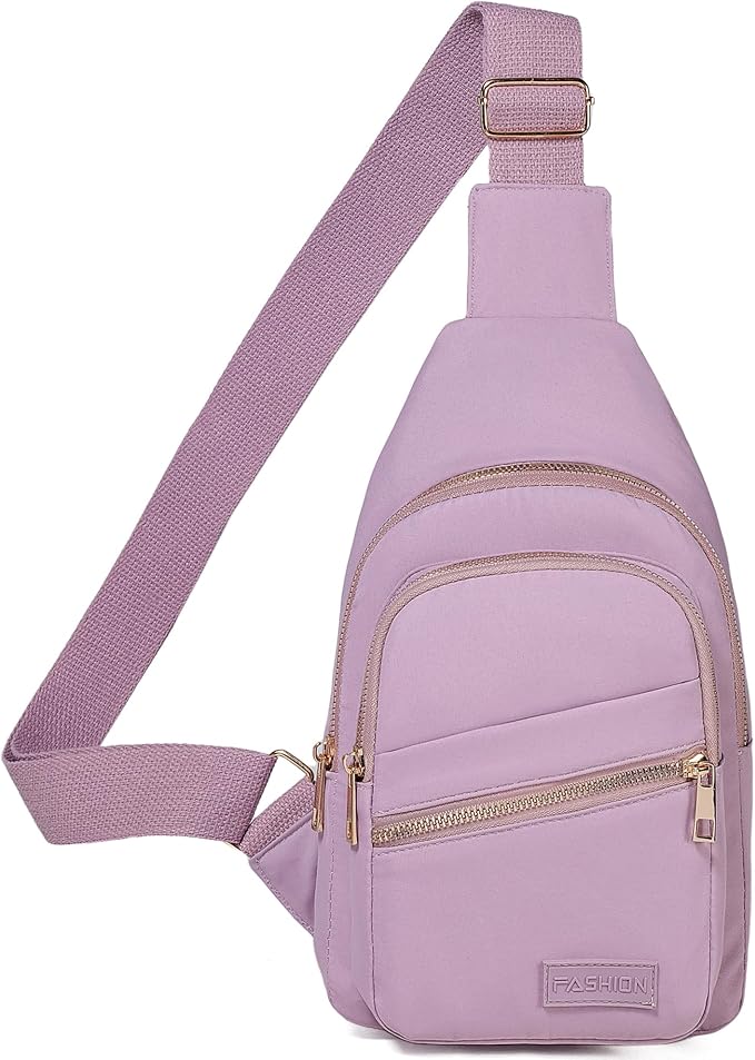Banelu Crossbody Sling Backpack Sling Bag for Women, Small Chest Bag Daypack Crossbody Bag Fanny Pack for Outdoors Hiking Traveling