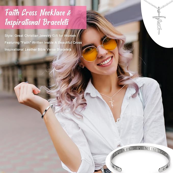 14PCS Christian Gifts for Women Faith, Inspirational Gifts for Women,Spiritual Religious Catholic Baptism Gifts,Get Well Soon Gifts w/ Blanket Mothers Day Gifts for Mom Wife, Girlfriend,Sister