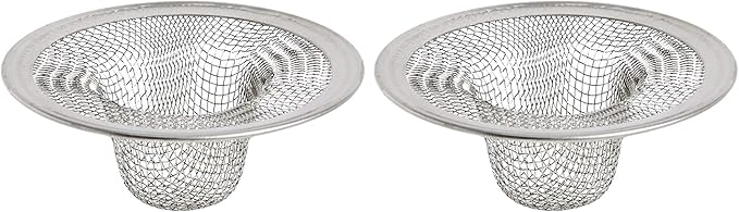 Danco 88820 2 in. Mesh Bathroom Lavatory Sink Strainer, Stainless Steel (Pack of 2)