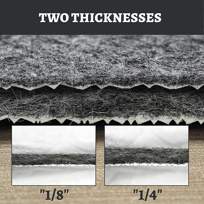 100% Waterproof Rug pad, 2x10 ft Area Rug Non-Slip Rug Pads, Carpet Pads for All Floors and finishes, Felt pad for Hardwood Floors, Keep Carpets in Place Soft and Secure