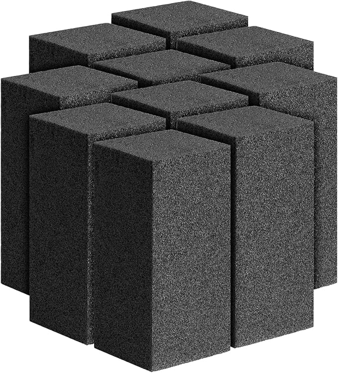 12 Pack Grill Cleaner Brick for Outdoor&Restaurant. Heavy Duty Grill Cleaning Brick. Pumice Stone Cleaner Tool Grill Brick for Cleaning Flat Top Grills Griddles Effectively Without Harsh Chemicals