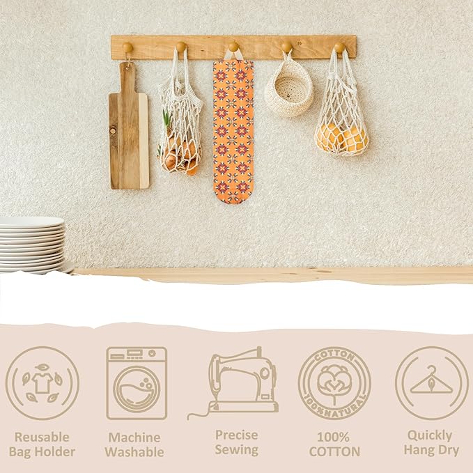 Plastic Bag Holder, Wall Mount Grocery Bag Organizer for Plastic Bags, Reusable Grocery Bag Organizer for Home Kitchen Pantry Decor (D)