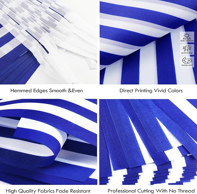 Greece String Flag Pennant Banner - 38 Flags, 42 Feet Small Mini Greek Flags Bunting Banner for Country Decoration, School, Party, Sports Events
