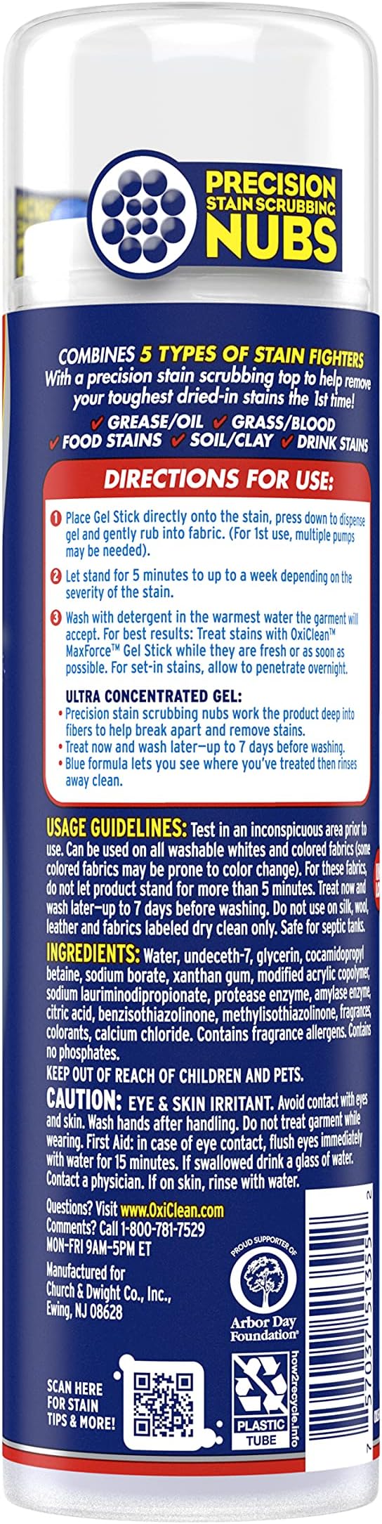 Oxi-clean 51355 Max Force Gel Stick, 6.2 Oz (Pack of 12)