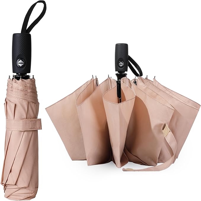Mr. Pen- Windproof Travel Umbrella, Small Water-Resistant Automatic Folding Umbrella for Rain and Sun, Light, Compact and Portable for Women & Men, Fits Car & Backpack