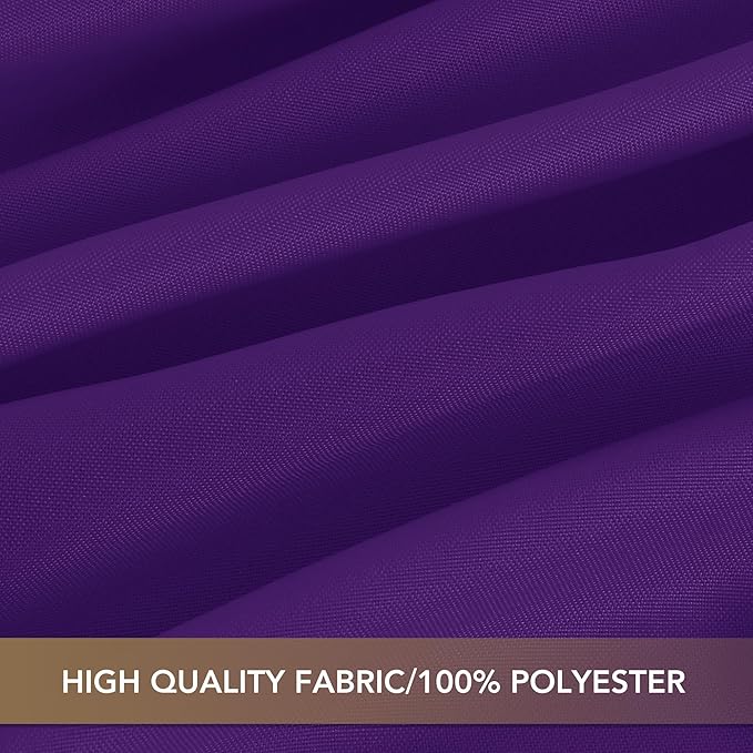 sancua Purple Tablecloths for 6 Foot Rectangle Tables, 8 Pack - Washable Polyester Fabric Table Cloth for Halloween Party, Wedding Birthday, Banquet Reception, 54x108 Inch