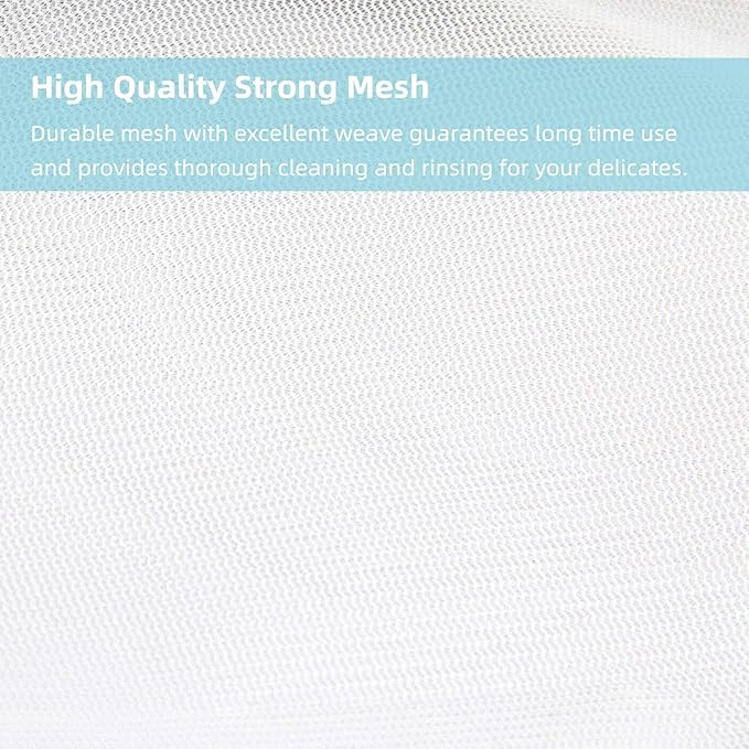 GOGOODA Mesh Laundry Bags for Delicates Durable Protective Wash Bags Travel Storage Bags for Intimates Lingerie, 7PCS (1 XXL, 2 L, 2 M, 2 Bra Bags)