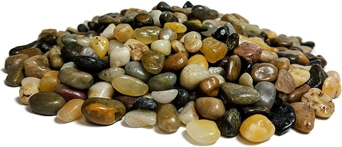 Midwest Hearth Decorative Polished Mixed Pebbles 3/8" Gravel Size (10-lb Bag)