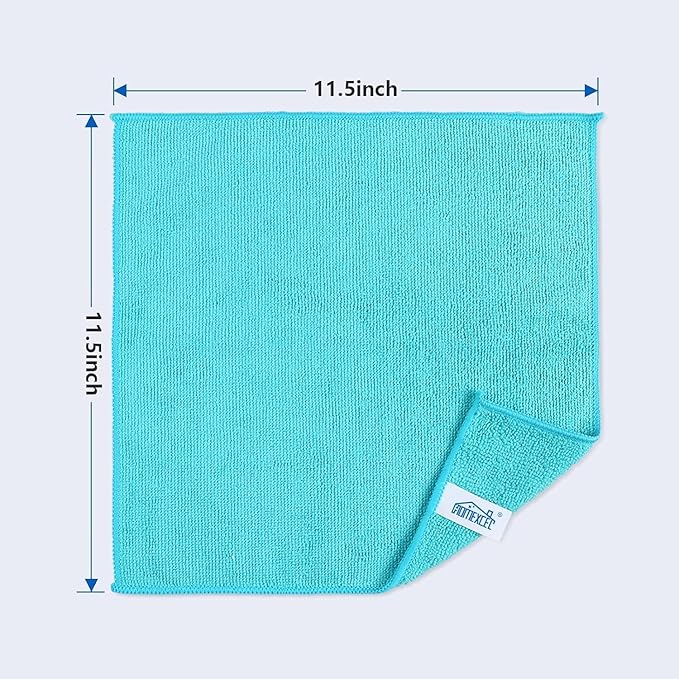 HOMEXCEL Microfiber Cleaning Cloth 600 Pack, Microfiber Towel for Cars, Lint Free, Scratch-Free, Highly Absorbent, and Cleaning Rags for House, Window and Glass, Cars, TV Screen 11.5 X11.5 inch