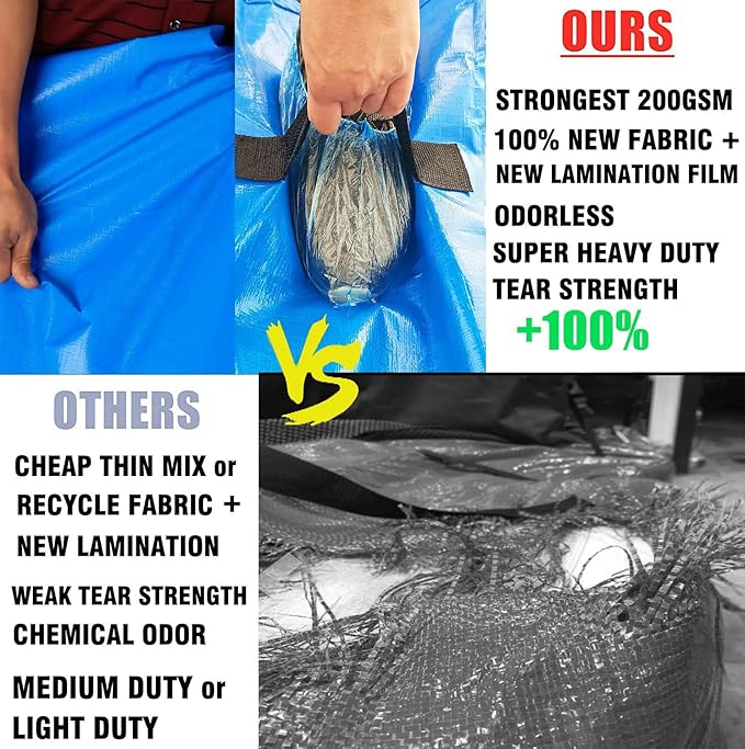 SGPAC Heavy Duty Mattress Bags for Moving and Storage, Extra Thick Full Mattress Storage Bag, Mattress Cover for Moving with Reinforced Handles and Zipper Closure to Prevent Rips, Made of New Material