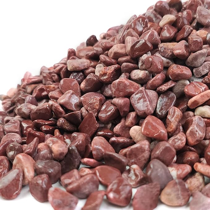 FANTIAN 10 lbs Pebbles for Plants, 3/8 Inch Pea Gravel Stones Decorative Red River Rocks for Succulent, Cactus, Landscaping, Vases, Terrarium, Aquarium, Potted Top Dressing and Outdoor Garden