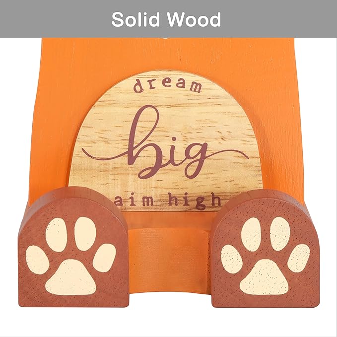 I'm a Solid Wood Multipurpose Eyeglass, Phone, Pen, and Pencil Holder Stand. I'm a Stationery Desk Box Organizer Accessories Decor, a Cute Home Office Desktop Decoration, and a great Birthday or Graduation Gift for Fox Lovers. (Fox)
