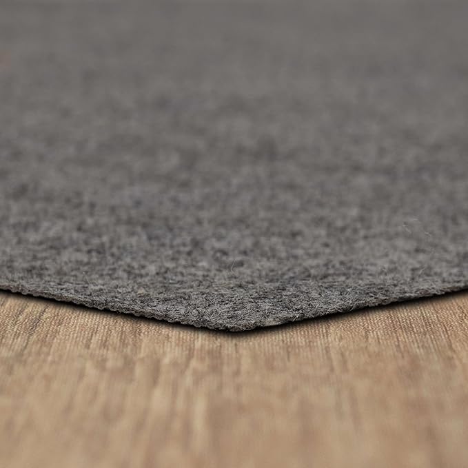Mohawk Home 10’ x 14’ Non Slip Grip Rug Pad 1/8" Low Profile Felt Cushion + Rubber Gripper, Great For High Traffic Areas - Safe For All Floors