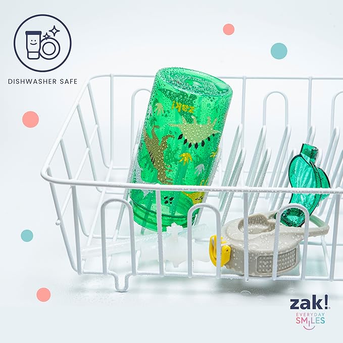 Zak Designs Sanrio Sage Water Bottle For School or Travel, 25oz Durable Plastic Water Bottle With Straw, Handle, and Leak-Proof, Pop-Up Spout Cover (Hello Kitty)