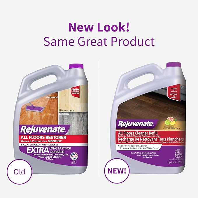 Rejuvenate Floor Cleaner, 1 gal, Bottle, Ready to Use, Liquid, For All Floors HG-R55034-1 Each