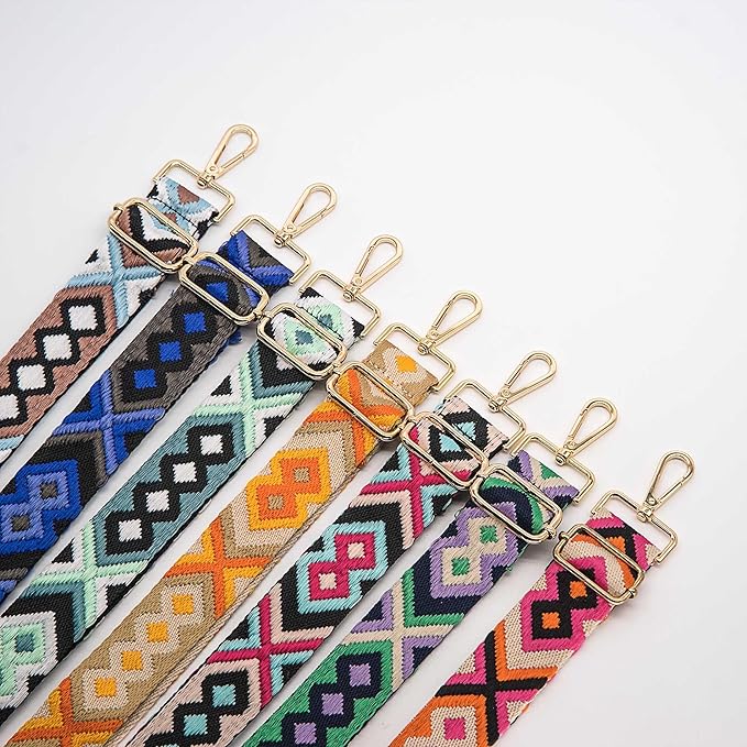S&loyoe Purse Straps Replacement Crossbody Bag Strap Adjustable Wide Guitar Straps for Handbags 1.5inch