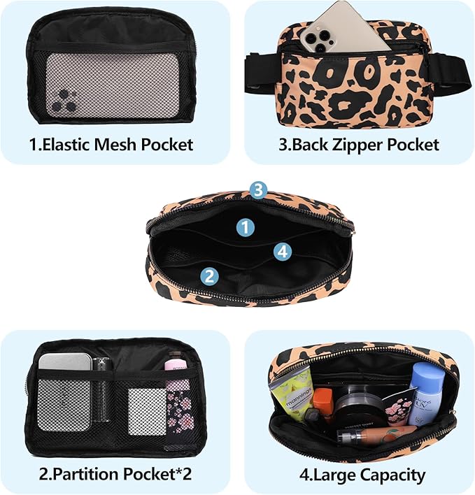 VOROLO Fanny Pack For Women And Men Crossbody Bag Belt Bag with Adjustable Strap Graduation Gifts