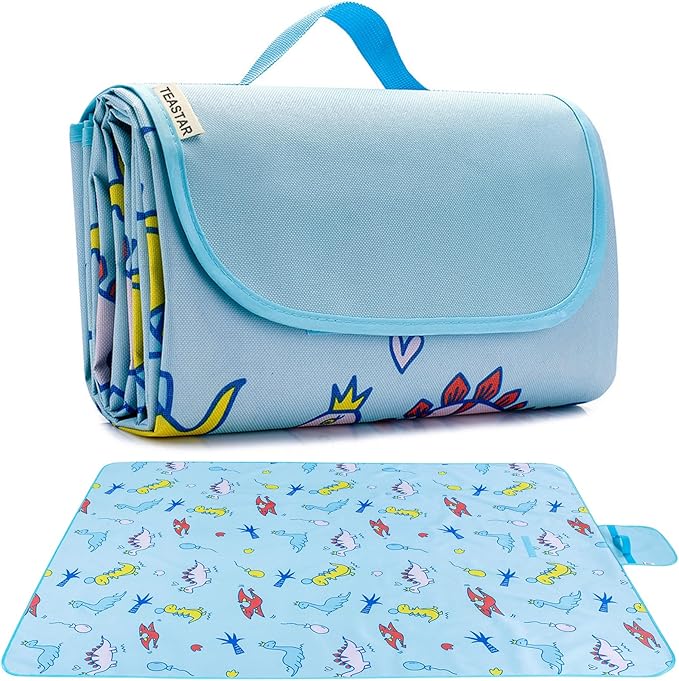 Large Picnic Blanket Waterproof Sand Free Beach Mat Foldable Picnic Mat Sandproof Beach Blanket Extra Large Grass Concert Blanket for Sporting Events, Family Picnic, Camping, Travel, Park