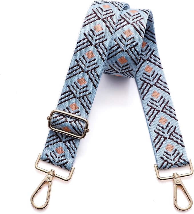 S-Jacorry Purse Strap Replacement Crossbody Wide Shoulder Strap Adjustable Canvas Straps Handbag Strap Replacement Belts