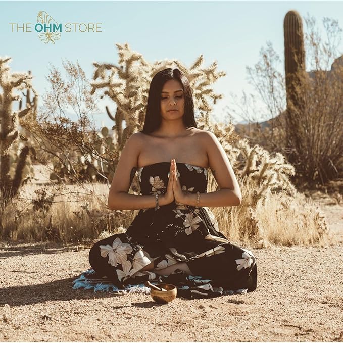 Ohm Store Tibetan Singing Bowl Set — Meditation Sound Bowl Handcrafted (3.5″ Gift Box)