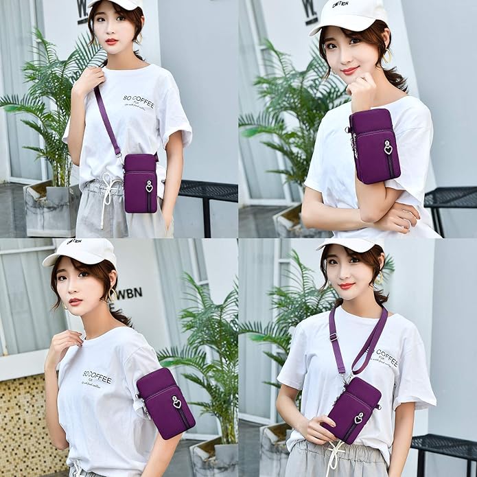 BIAOTIE Lightweight Small Crossbody bags Cell Phone Purses Travel Pouch Shoulder Bag for Women