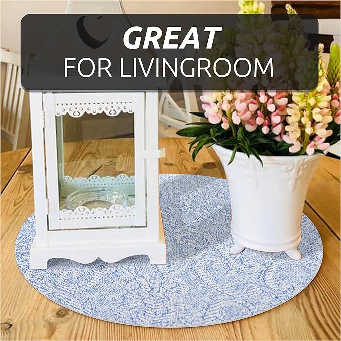 FIFTY FEET 18X288 Inch Shelf Liner with Scissor & Tape Measure for Kitchen Cabinets, PVC Drawer Liner for Dresser Non-Slip Bathroom, Non-Adhesive Cabinet Liner Washable (Pale Blue)