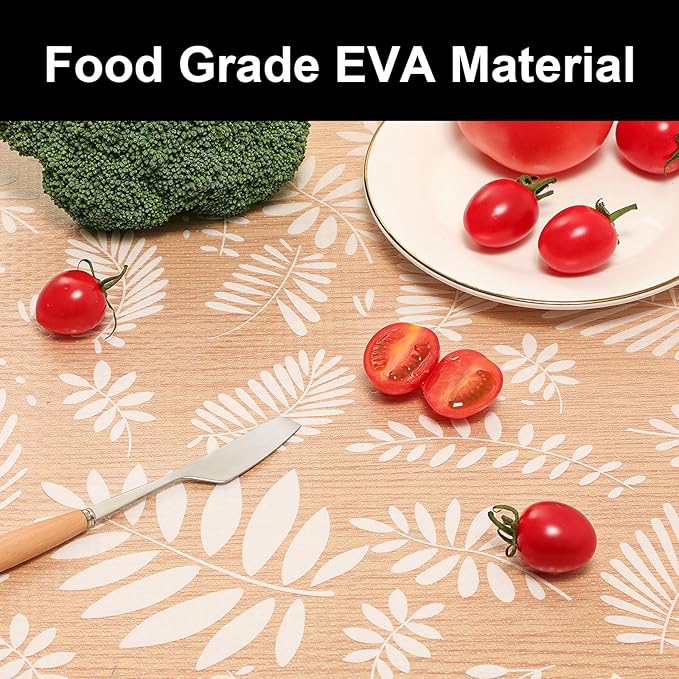 Cooyes Shelf Liners for Kitchen Cabinets, Waterproof & Oil-Proof Kitchen Cupboard Mats, Non-Slip Drawer Mats, EVA Material Non-Adhesive Fridge Liner for Shelves (23.6" W x 236" L)