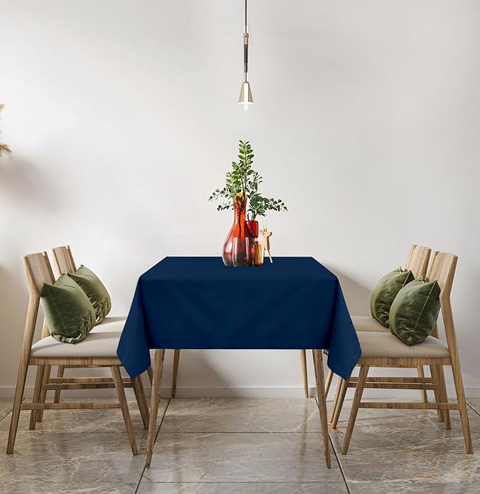 Utopia Kitchen Rectangle Table Cloth 1 Pack (60x102 Inches, Navy Blue), Tablecloth Machine Washable, Polyester Table Cover for Dining, Buffet Parties, Picnics, Events, Weddings and Restaurants
