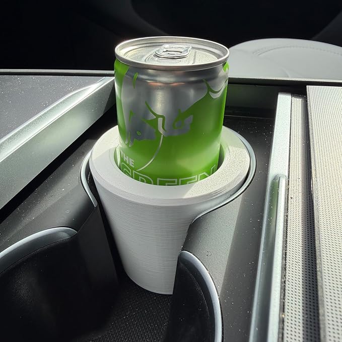 Slim Can Cup Holder Adapter (3D Printed in The USA) (White)